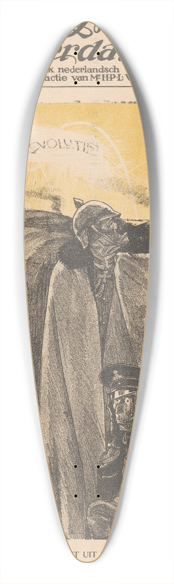 Willy Sluiter - Het licht uit Rusland 39.3 inch art pintail longboard deck
