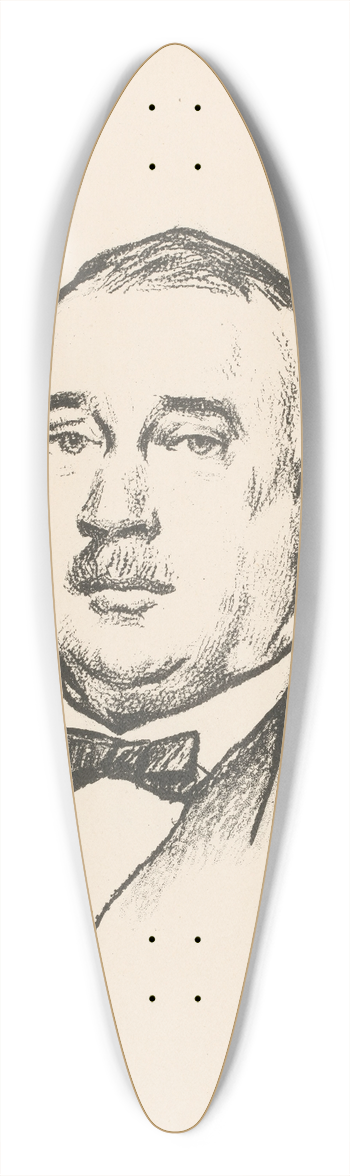 Willy Sluiter - Portret van Eltjo Aldegondus van Beresteyn 39.3 inch art pintail longboard deck