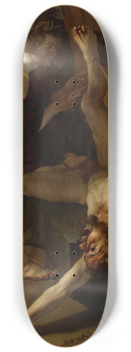 Dirck Van Baburen - Apollo Flaying Marsyas 8.25 inch art skate deck