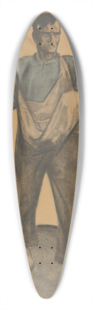 Willy Sluiter - Zaait rogge of tarwe 39.3 inch art pintail longboard deck