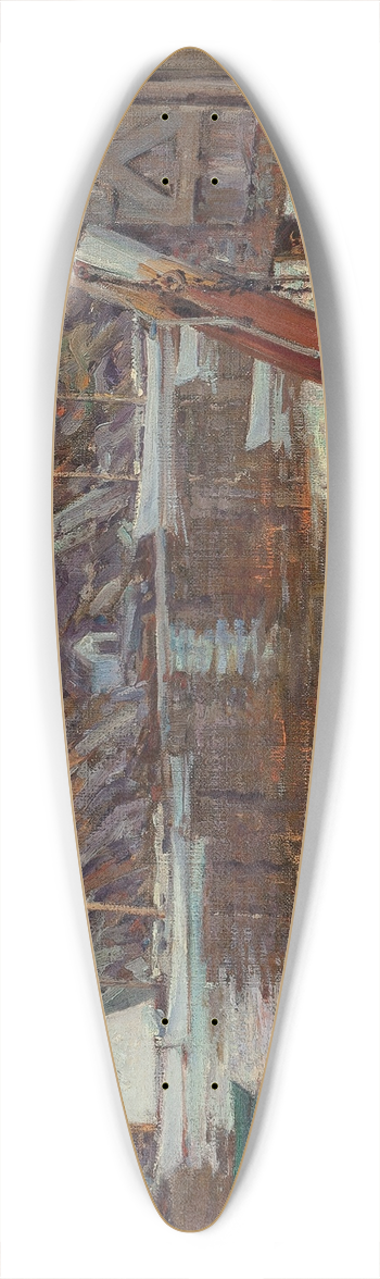 Wilson Henry Irvine - Boat Shed 39.3 inch art pintail longboard deck