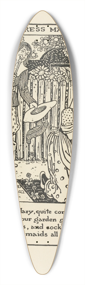 Winifred Smith - Mistress Mary 39.3 inch art pintail longboard deck
