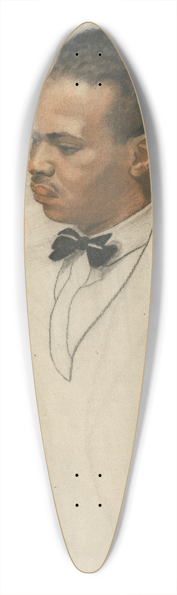 Winold Reiss - Countee Cullen 39.3 inch art pintail longboard deck