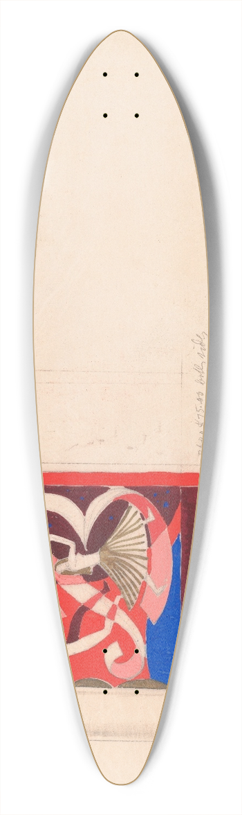 Winold Reiss - Design for mural inside of theater.] [Interior wall mural study 39.3 inch art pintail longboard deck