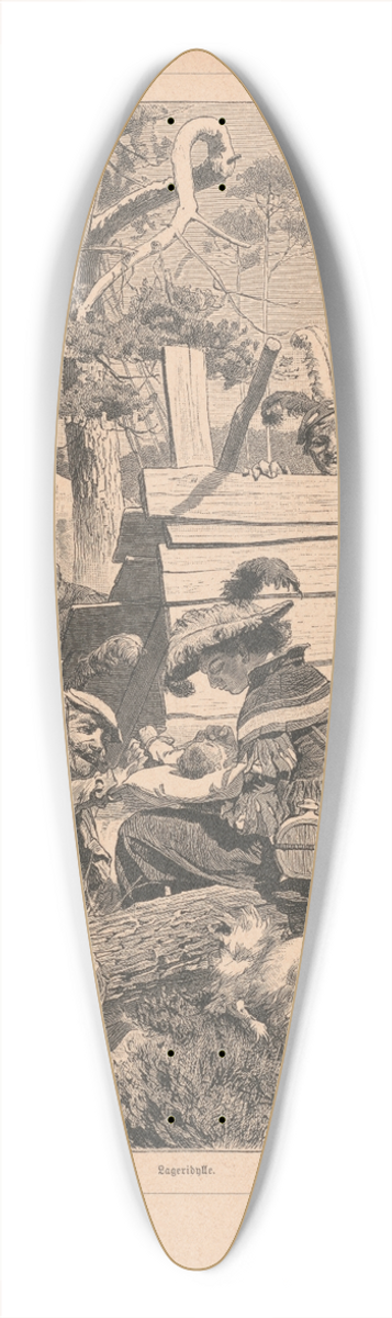 Winold Reiss - Sketches and drawings related to Der Soldat in der deutschen Vergangenheit, by George Liebe 39.3 inch art pintail longboard deck