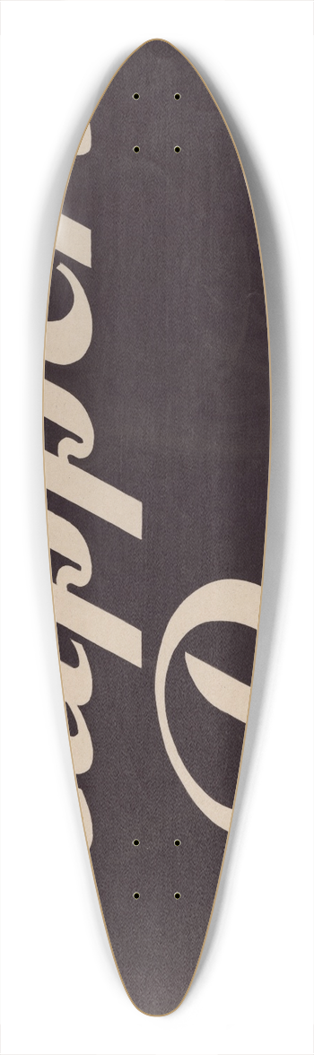 Winold Reiss - Stylized logo for Ruppert Beer 39.3 inch art pintail longboard deck