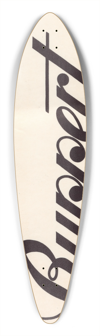 Winold Reiss - Stylized logo for Ruppert Beer 39.3 inch art pintail longboard deck