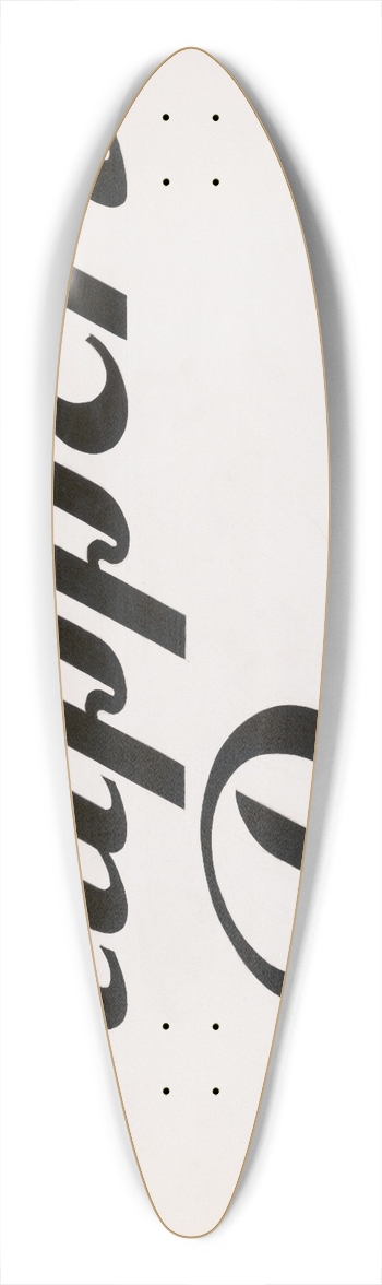 Winold Reiss - Typographical studies for Ruppert Beer 39.3 inch art pintail longboard deck