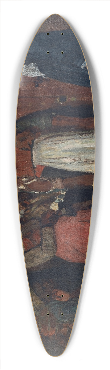 Winslow Homer - A Visit from the Old Mistress 39.3 inch art pintail longboard deck