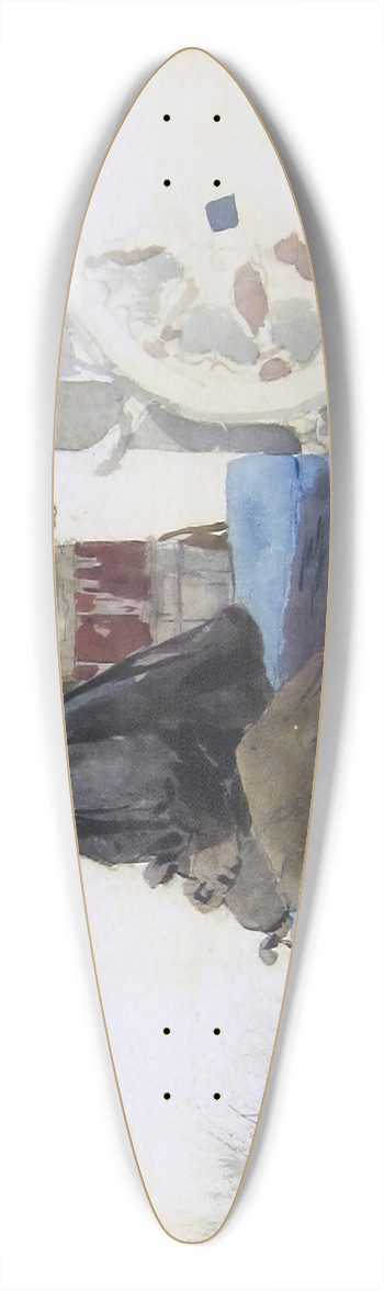 Winslow Homer - Deck Passengers 39.3 inch art pintail longboard deck