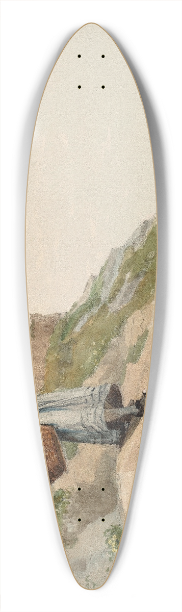 Winslow Homer - Girl Carrying a Basket 39.3 inch art pintail longboard deck