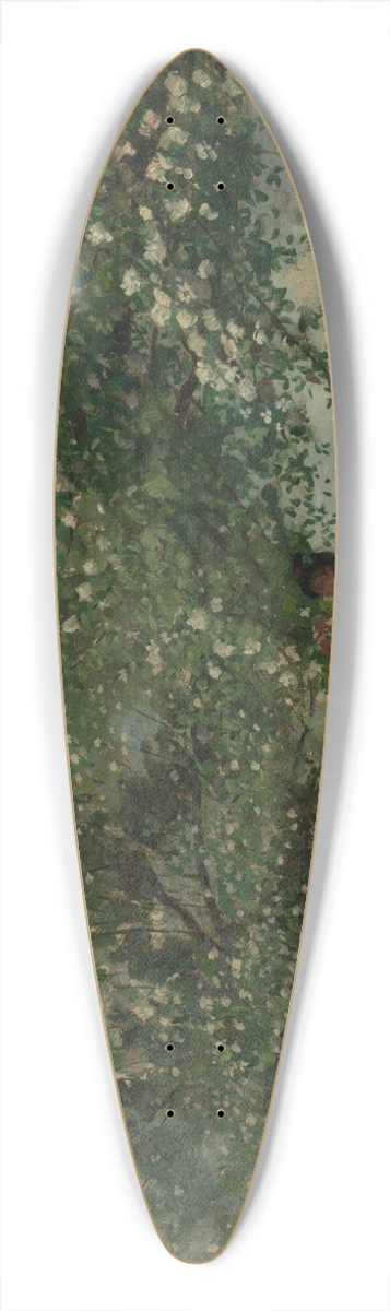 Winslow Homer - Girl Picking Apple Blossoms 39.3 inch art pintail longboard deck