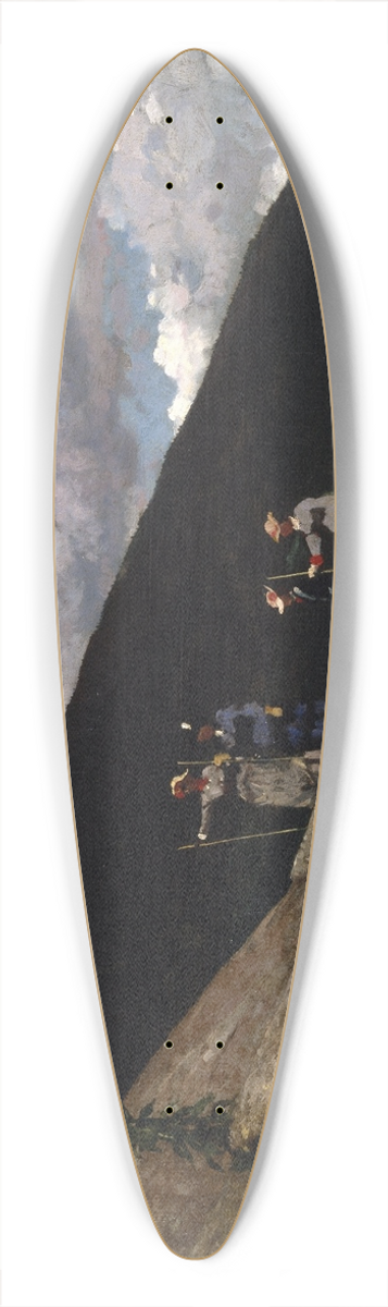 Winslow Homer - In the Mountains 39.3 inch art pintail longboard deck
