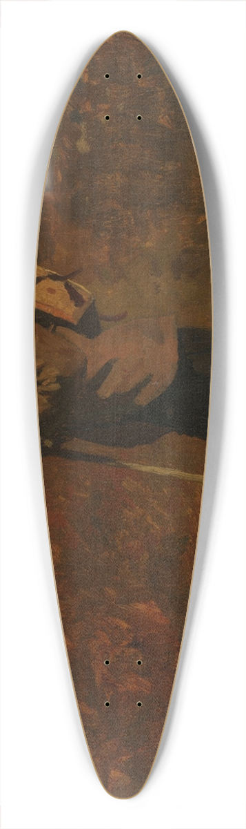Winslow Homer - Man with a Knapsack 39.3 inch art pintail longboard deck