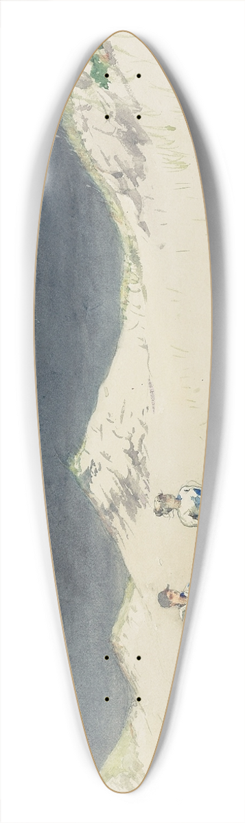Winslow Homer - Sand And Sky 39.3 inch art pintail longboard deck