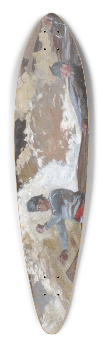 Winslow Homer - Shooting the Rapids, Saguenay River 39.3 inch art pintail longboard deck