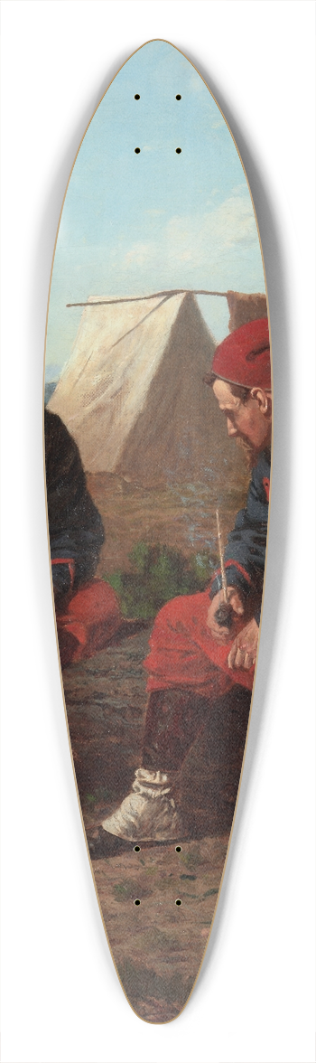 Winslow Homer - The Brierwood Pipe 39.3 inch art pintail longboard deck