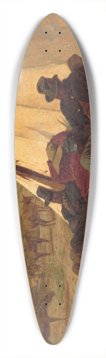 Winslow Homer - The Bright Side 39.3 inch art pintail longboard deck