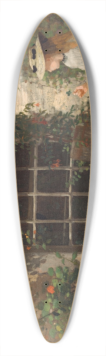 Winslow Homer - The Four-Leaf Clover 39.3 inch art pintail longboard deck