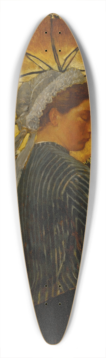 Winslow Homer - The Nurse 39.3 inch art pintail longboard deck