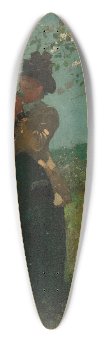 Winslow Homer - The Yellow Jacket 39.3 inch art pintail longboard deck