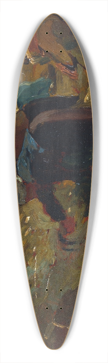 Winslow Homer - Women Working in a Field 39.3 inch art pintail longboard deck