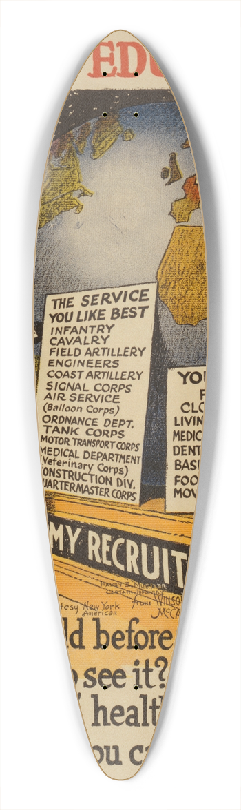 Winsor McCay - The new education 39.3 inch art pintail longboard deck