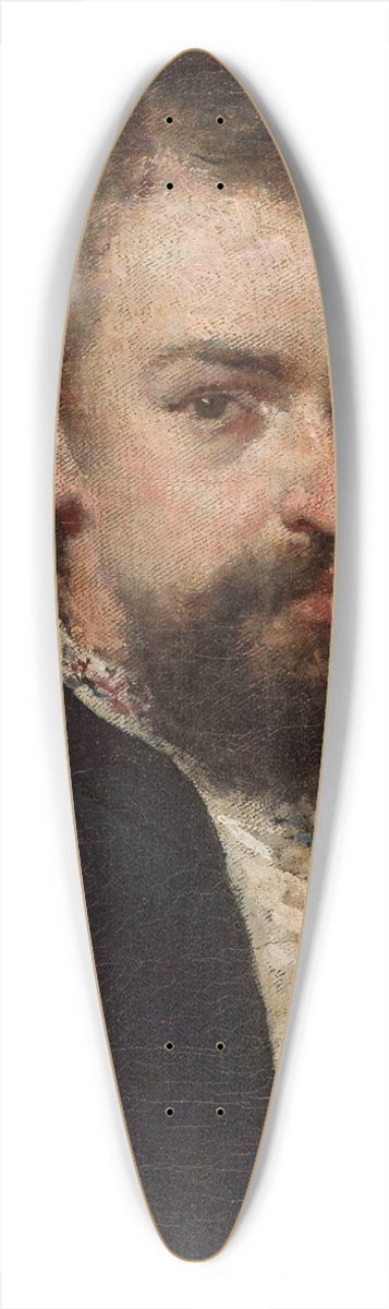 Witold Pruszkowski - Portrait of Wodzimierz de Rosenwerth Ruycki 39.3 inch art pintail longboard deck