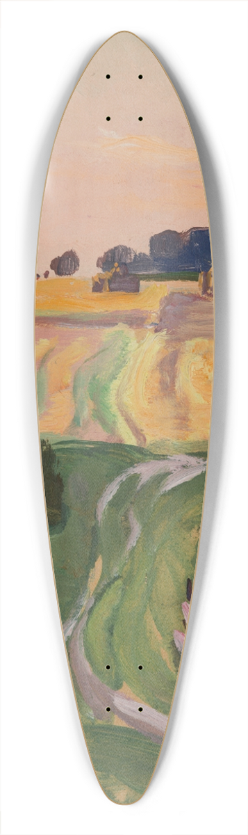 Wodzimierz Tetmajer - Fields and Cereals Studies 39.3 inch art pintail longboard deck