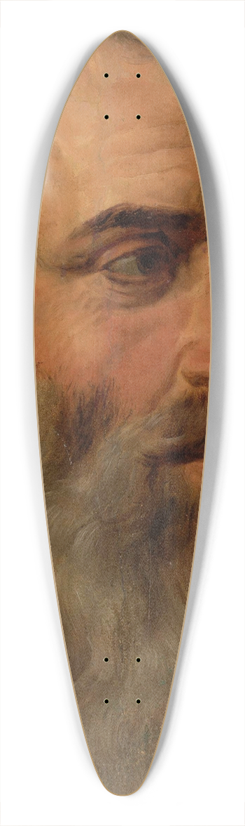 Wojciech Gerson - Portrait of an old man 39.3 inch art pintail longboard deck