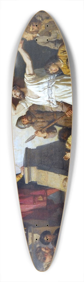 Wojciech Gerson - Reception of the Jews 39.3 inch art pintail longboard deck