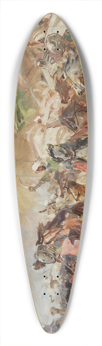 Wojciech Kossak - Battle of the Pyramids, sketch 39.3 inch art pintail longboard deck