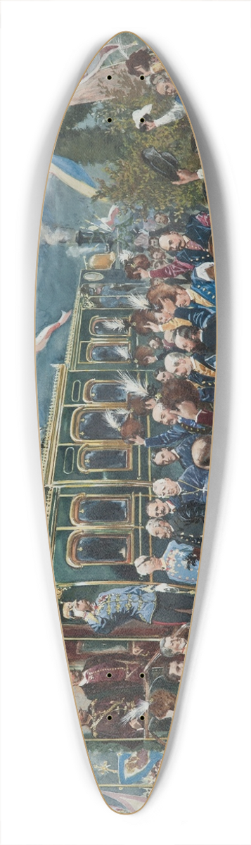 Wojciech Kossak - Farewell of the Emperor in upkw 39.3 inch art pintail longboard deck