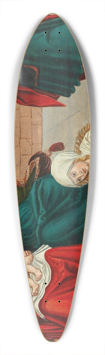 Wolfgang Krodel I - The Holy Kinship 39.3 inch art pintail longboard deck