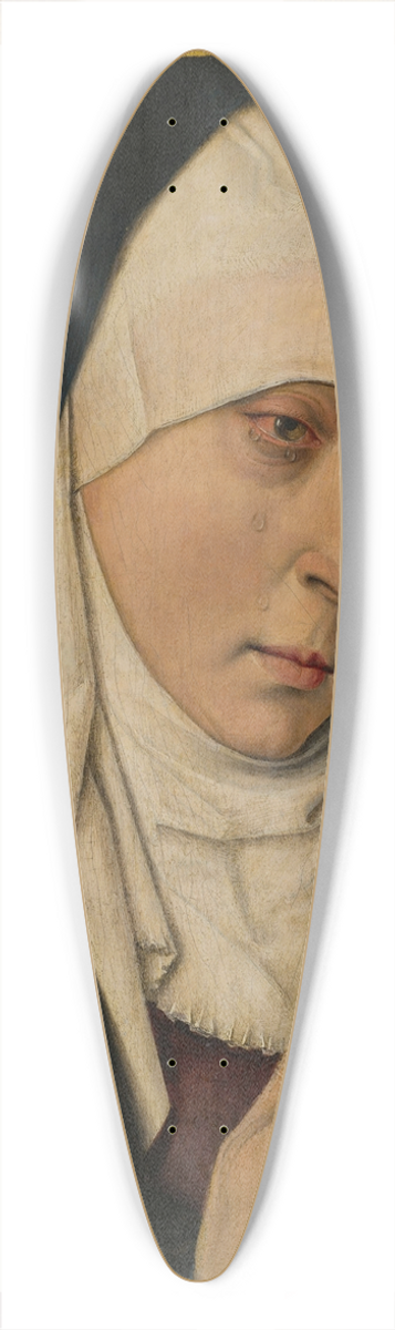 Workshop of Dieric Bouts - Mater Dolorosa (Sorrowing Virgin) 39.3 inch art pintail longboard deck