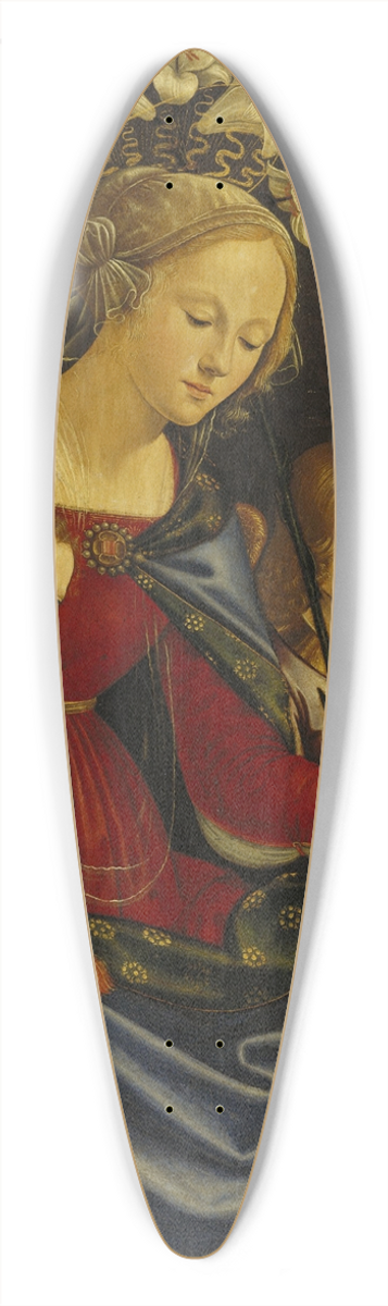 workshop of Domenico Ghirlandaio - Madonna and Christ Child with Infant Saint John the Baptist and Three Angels 39.3 inch art pintail longboard deck