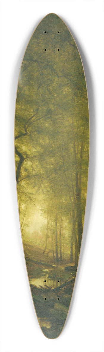 Worthington Whittredge - Evening in the Woods 39.3 inch art pintail longboard deck