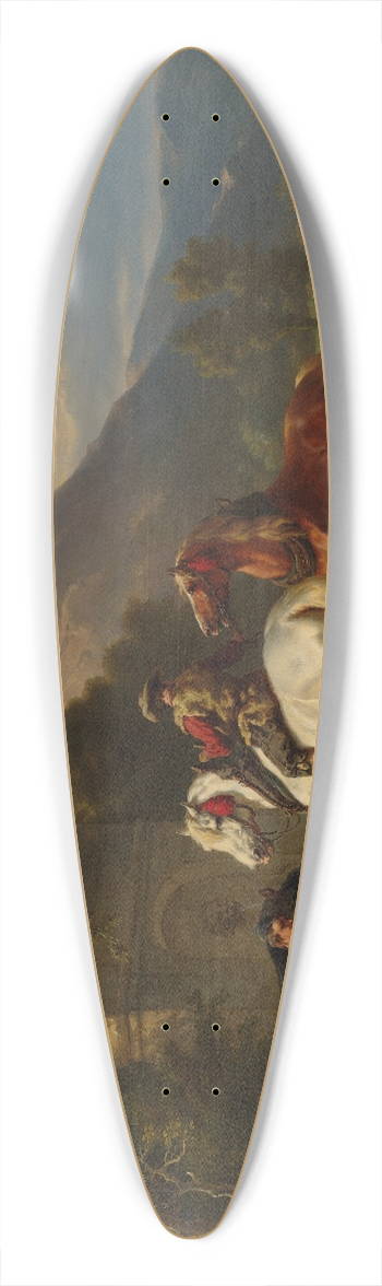 Wouterus Verschuur - Watering the horses 39.3 inch art pintail longboard deck