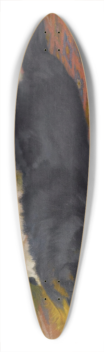 Wright Barker - The Two Friends 39.3 inch art pintail longboard deck
