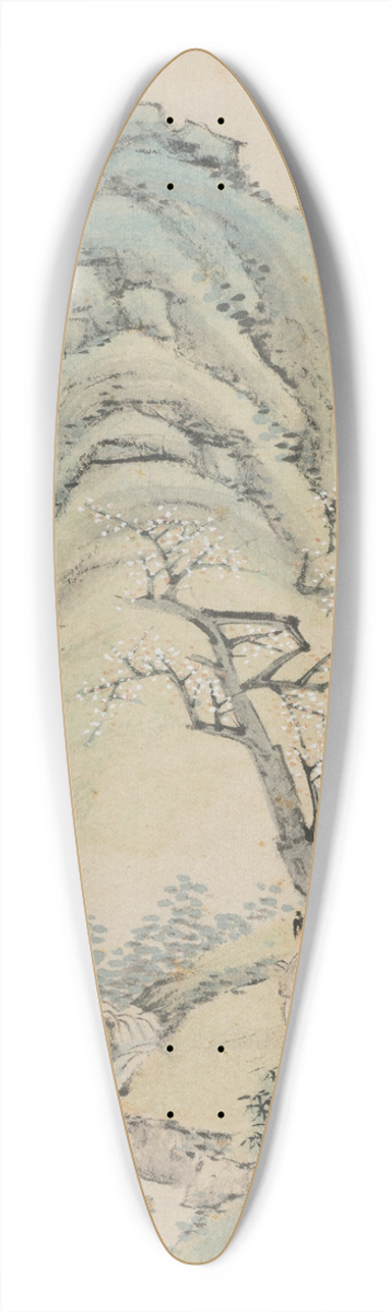 Xiao Yuncong - Album of Seasonal Landscapes, Leaf A (previous leaf 4) 39.3 inch art pintail longboard deck