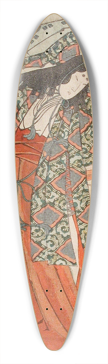 Yashima Gakutei - The Dancer Gi 39.3 inch art pintail longboard deck