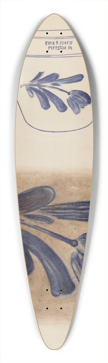 Yolande Delasser - Crock 39.3 inch art pintail longboard deck