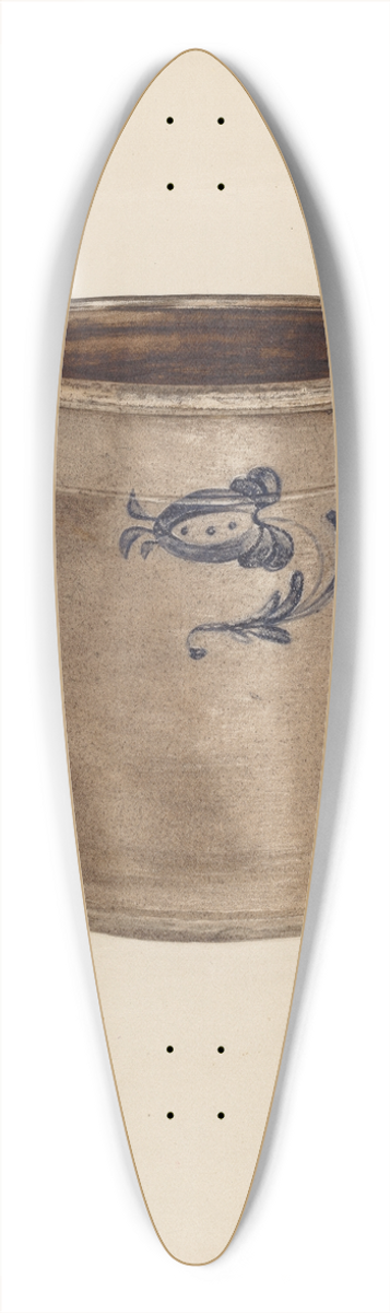 Yolande Delasser - Crock 39.3 inch art pintail longboard deck