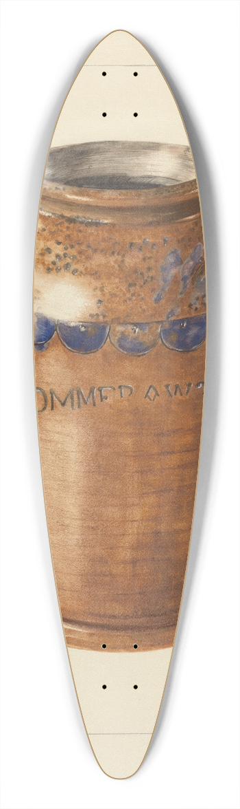 Yolande Delasser - Jar 39.3 inch art pintail longboard deck