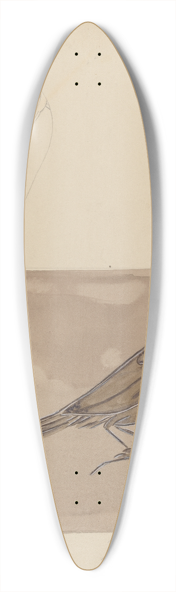 Yolande Delasser - Jug 39.3 inch art pintail longboard deck