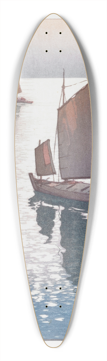 Yoshida Hiroshi - Calm Wind 39.3 inch art pintail longboard deck