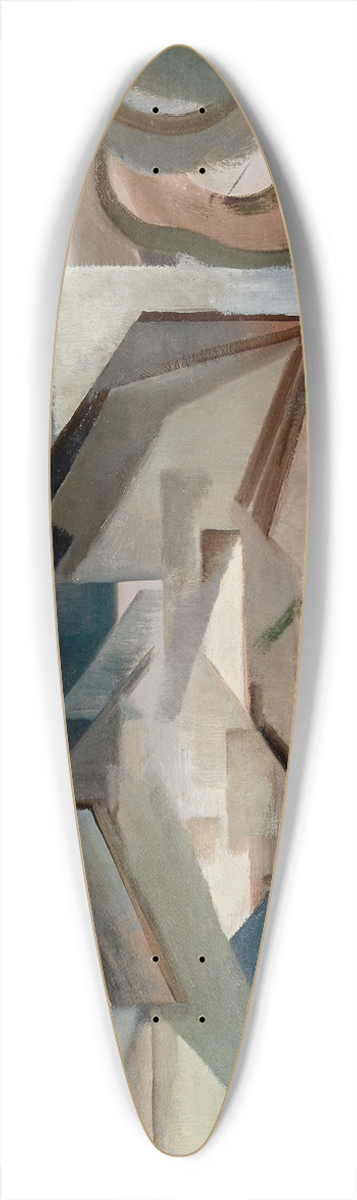 Youla Chapoval - Les toits 39.3 inch art pintail longboard deck