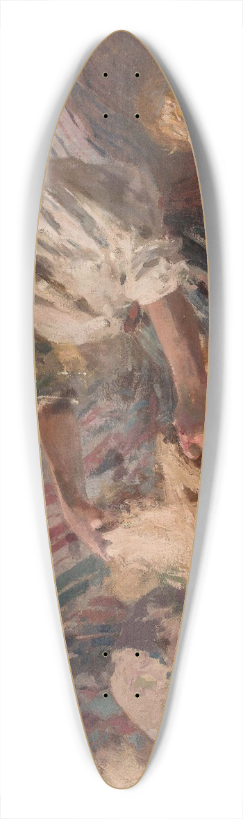 Zdzisaw Jasiski - Flax combing 39.3 inch art pintail longboard deck