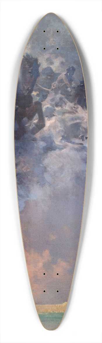 Zdzisaw Jasiski - Tempest 39.3 inch art pintail longboard deck