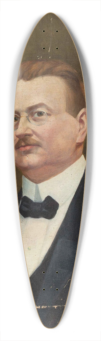 Zenobiusz Leopold Cerkiewicz - Portrait of Jan Nepomucen Chekowski, coat of arms, Wczele 39.3 inch art pintail longboard deck